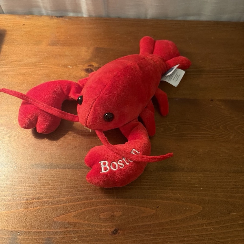 Boston Massachusetts Plush Lobster Stuffed Animal Souvenir Toy, Red